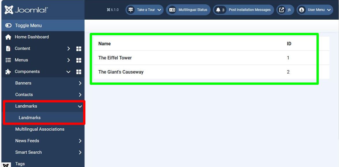 Admin display